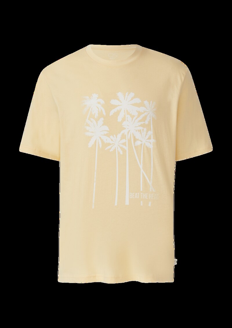 Rundhals-T-Shirt mit Frontprint