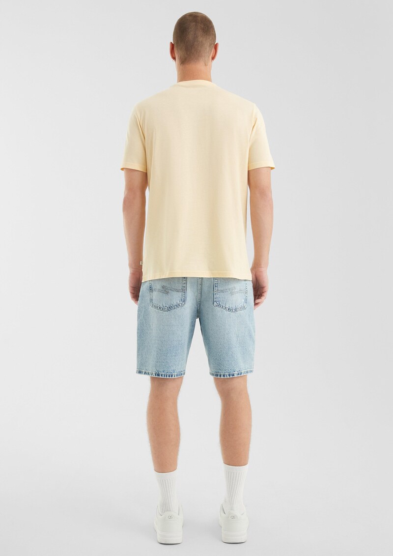 Rundhals-T-Shirt mit Frontprint