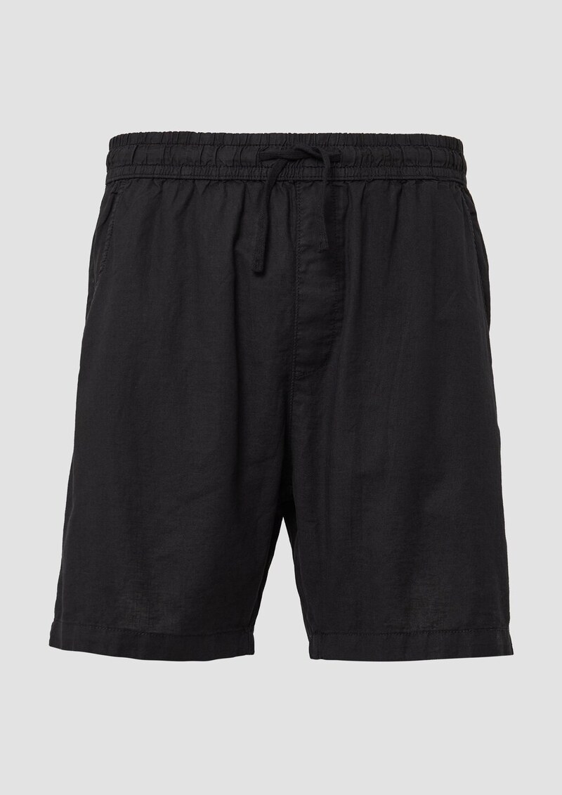 Shorts aus Leinenmix
