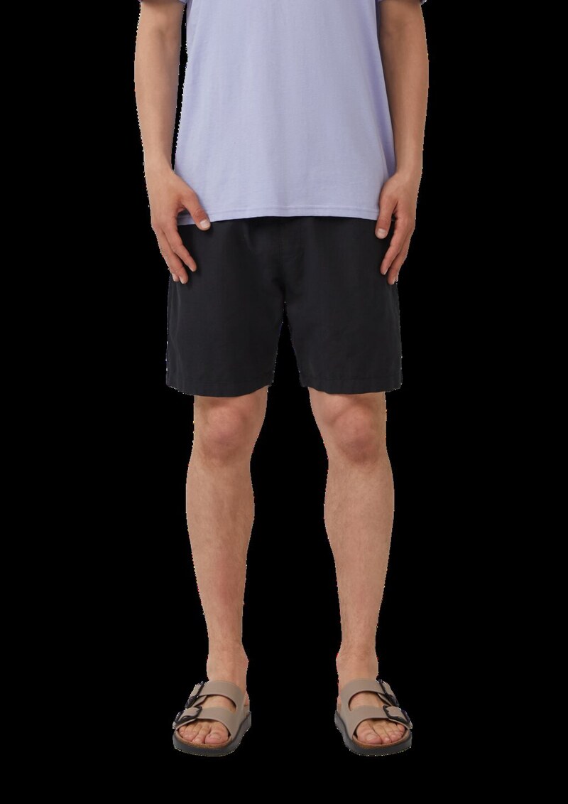 Shorts aus Leinenmix