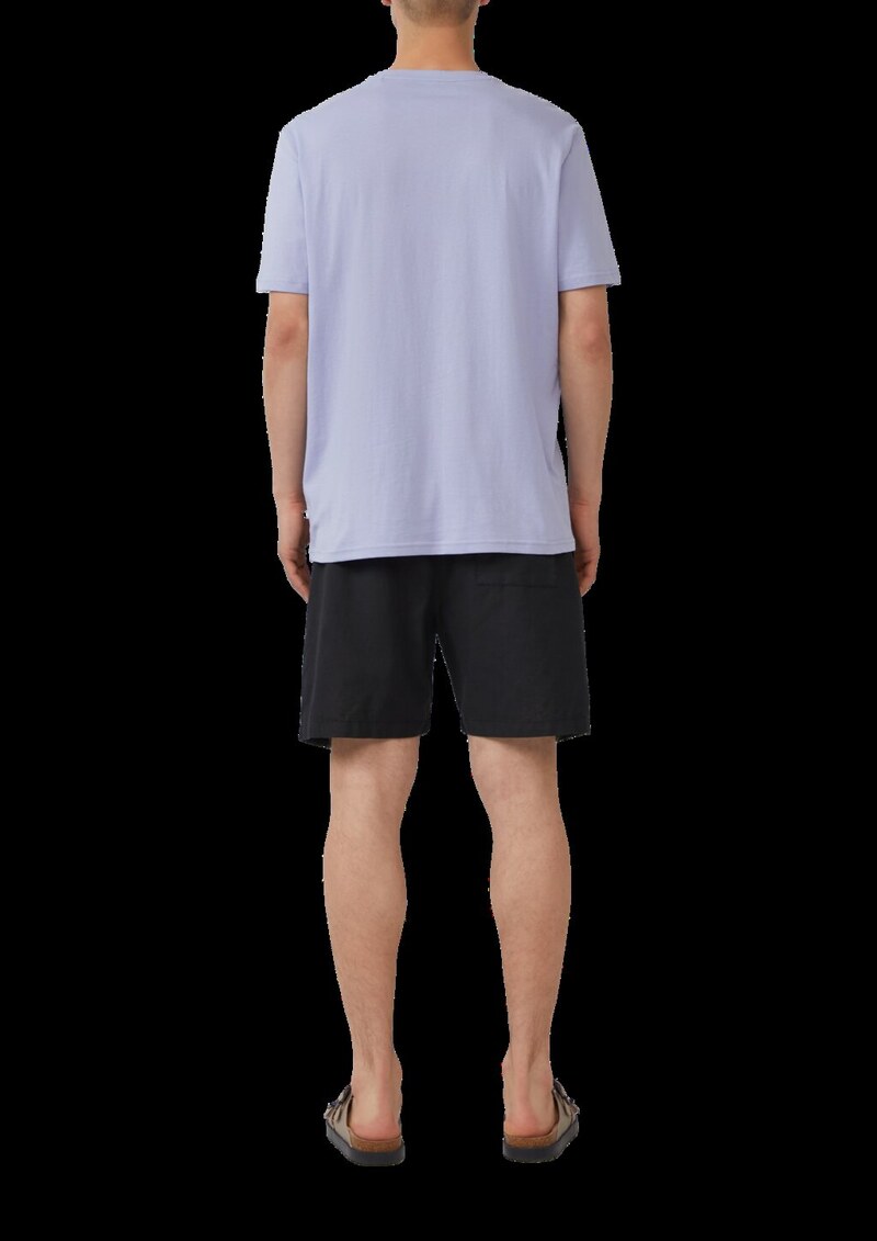 Shorts aus Leinenmix