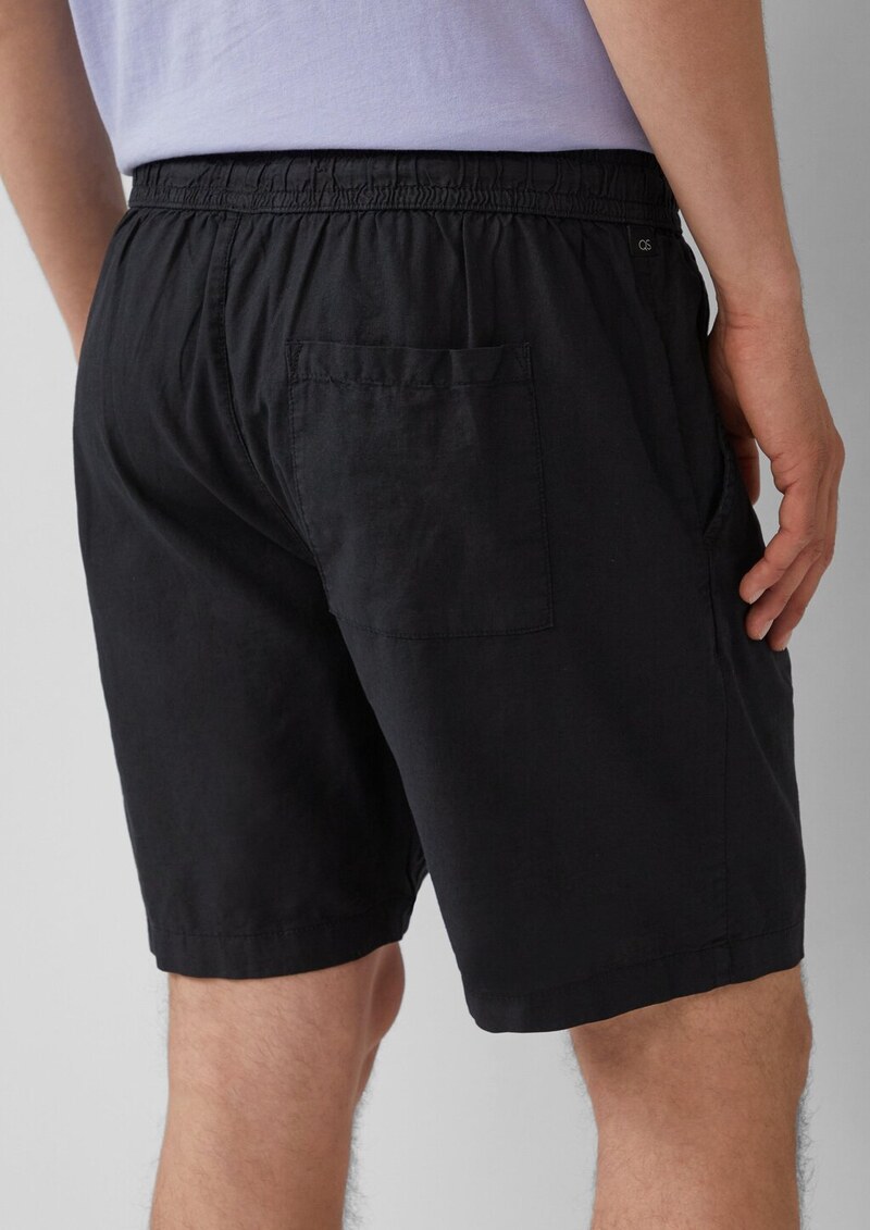 Shorts aus Leinenmix