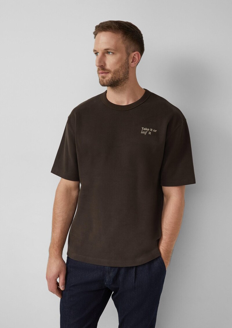 Softes Relaxed-Fit-Shirt aus Heavy Jersey mit Rücken-Artwork