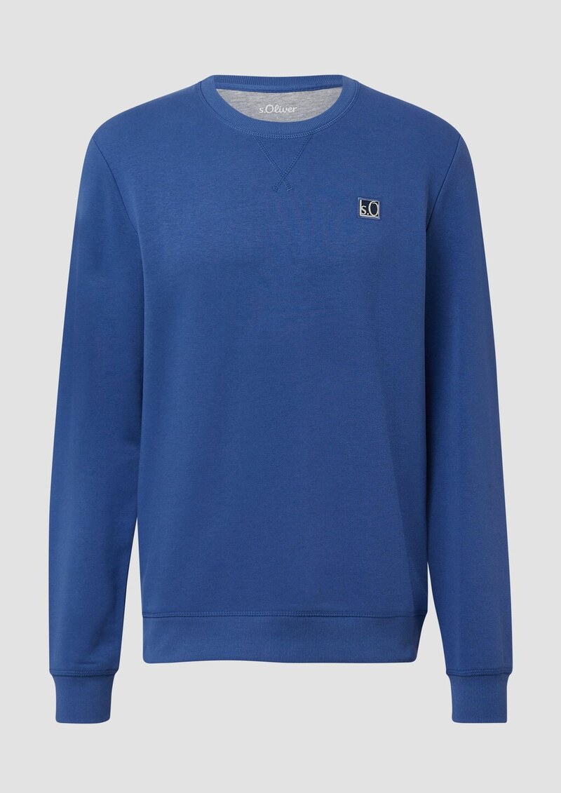 Sweatshirt aus Baumwollmix mit Crew Neck