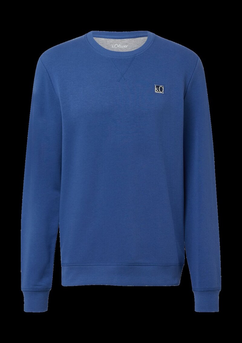 Sweatshirt aus Baumwollmix mit Crew Neck