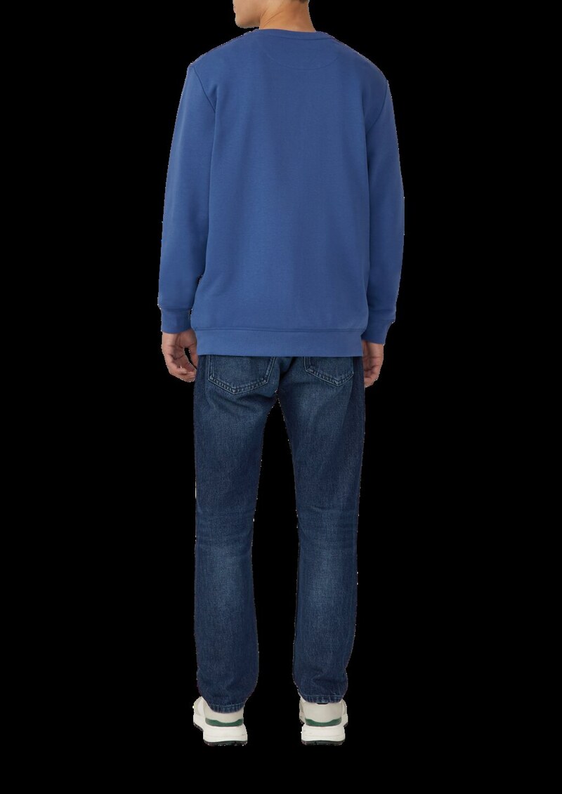 Sweatshirt aus Baumwollmix mit Crew Neck