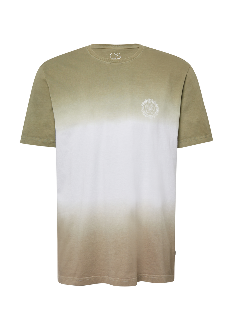 T-Shirt mit Farbverlauf und Frontprint