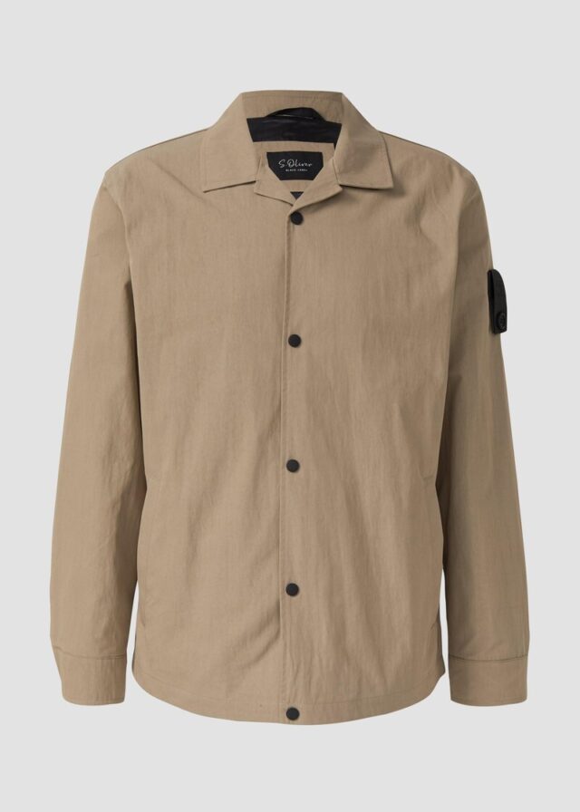 Twill-Overshirt mit Reverskragen
