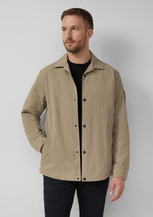 Twill-Overshirt mit Reverskragen