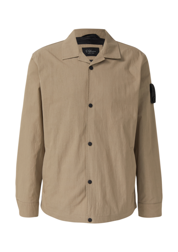Twill-Overshirt mit Reverskragen