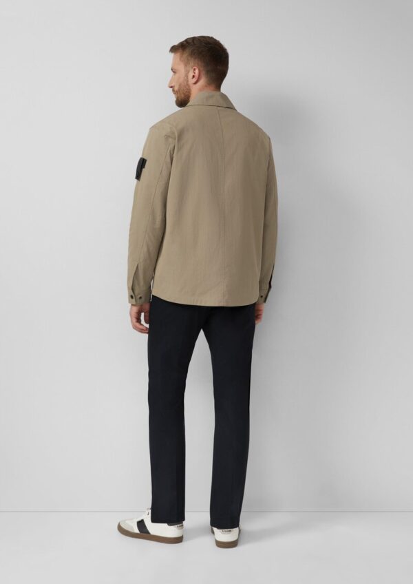 Twill-Overshirt mit Reverskragen