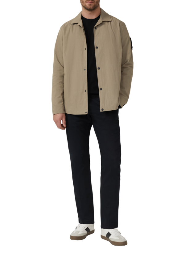 Twill-Overshirt mit Reverskragen