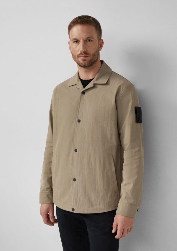 Twill-Overshirt mit Reverskragen