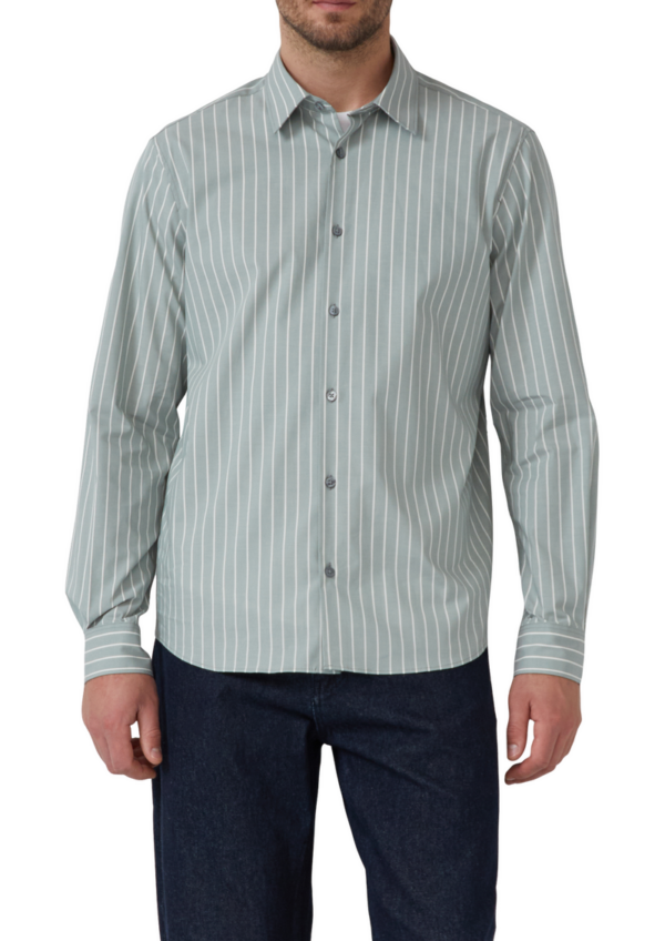 Regular Fit: Hemd aus pflegeleichtem Baumwollstretch