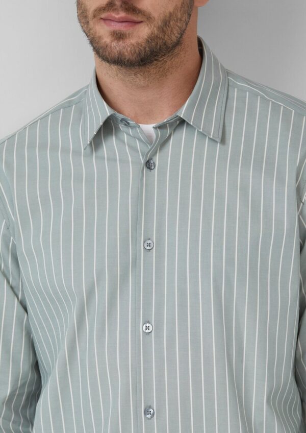 Regular Fit: Hemd aus pflegeleichtem Baumwollstretch