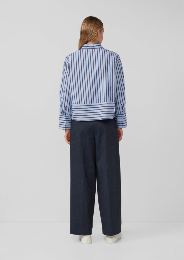 Gestreifte Baumwollbluse im Relaxed Fit