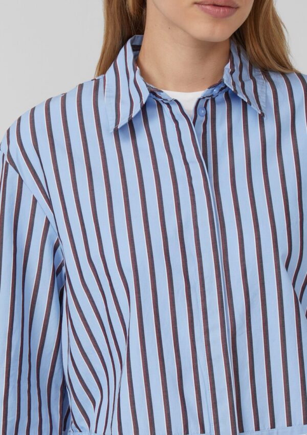 Gestreifte Baumwollbluse im Relaxed Fit