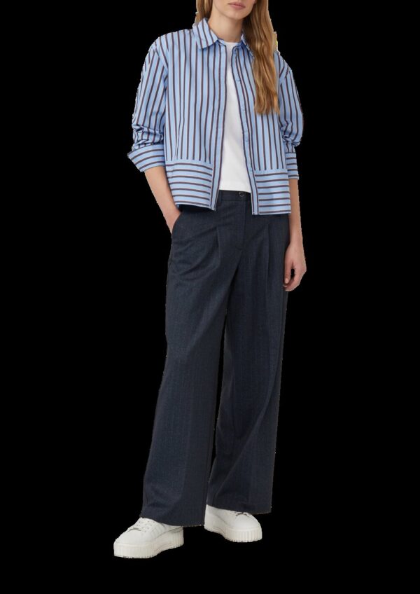 Gestreifte Baumwollbluse im Relaxed Fit