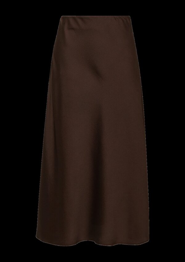 Strukturierter Midi-Rock aus fließender Ware