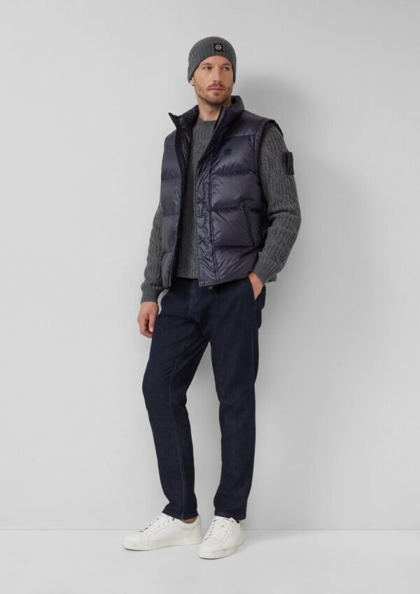 Strickmütze aus Wolle mit Zopfmuster