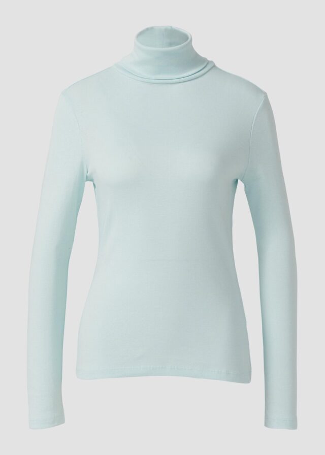 Longsleeve im Slim Fit mit Rollkragen