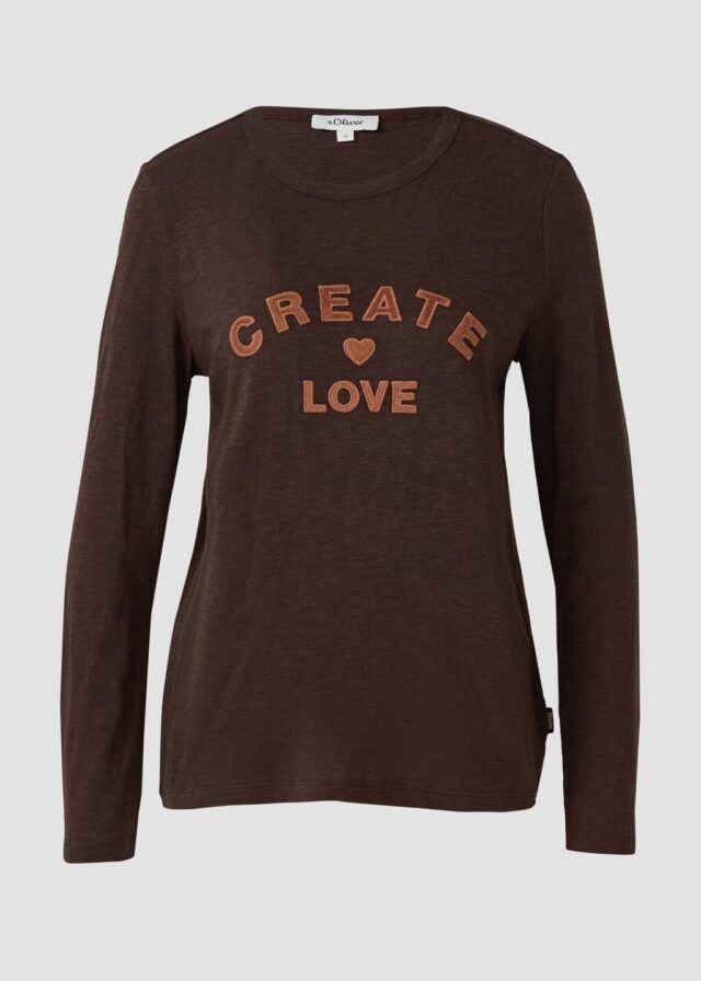 Longsleeve mit appliziertem Artwork