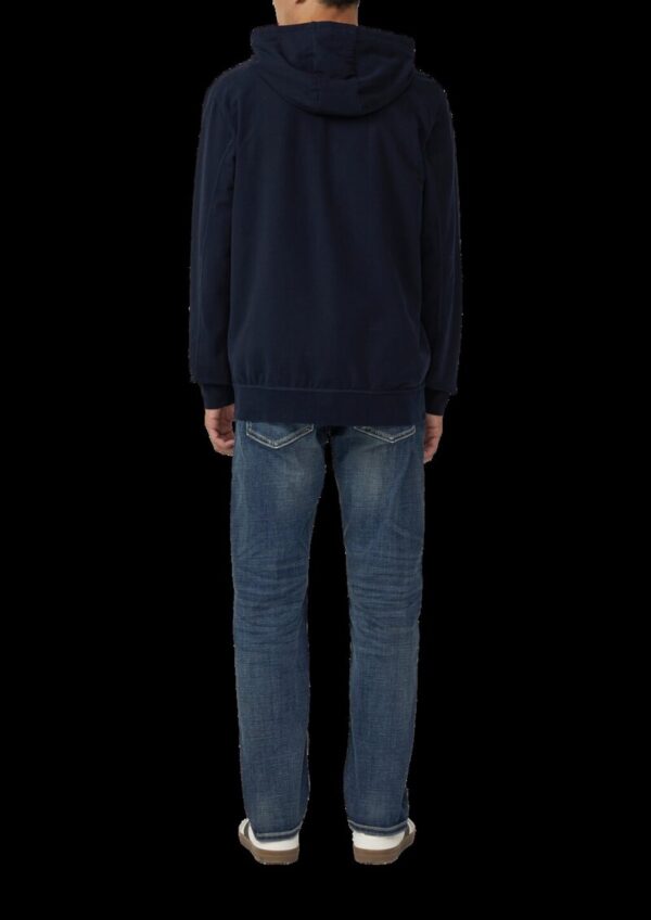 Sportive Hoodie-Sweatjacke im Fabricmix