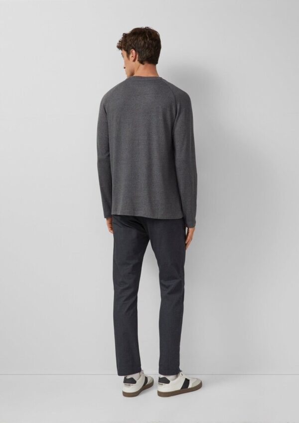 Softes Longsleeve in Melange-Optik