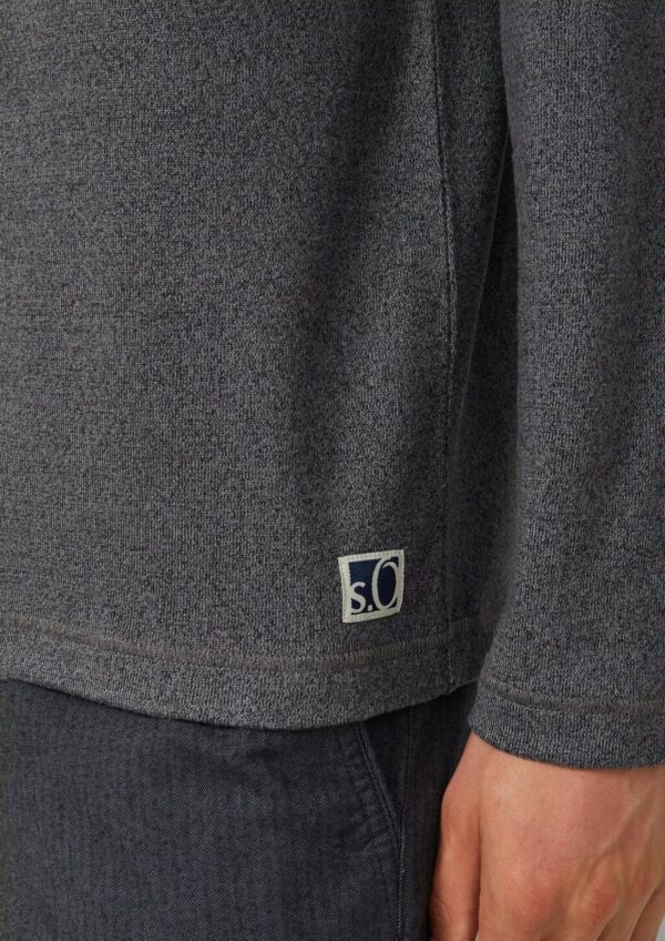 Softes Longsleeve in Melange-Optik