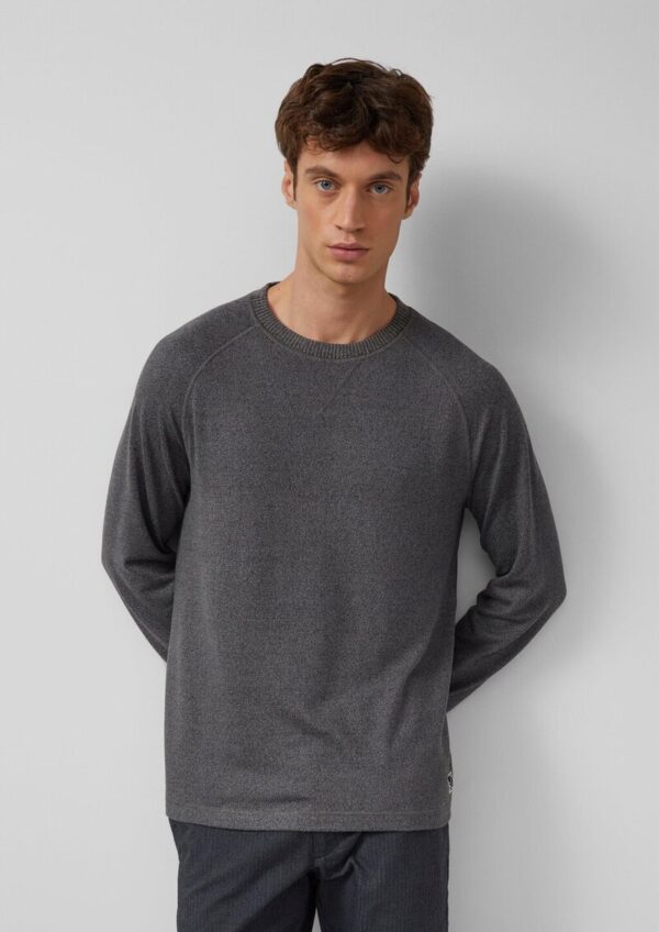 Softes Longsleeve in Melange-Optik