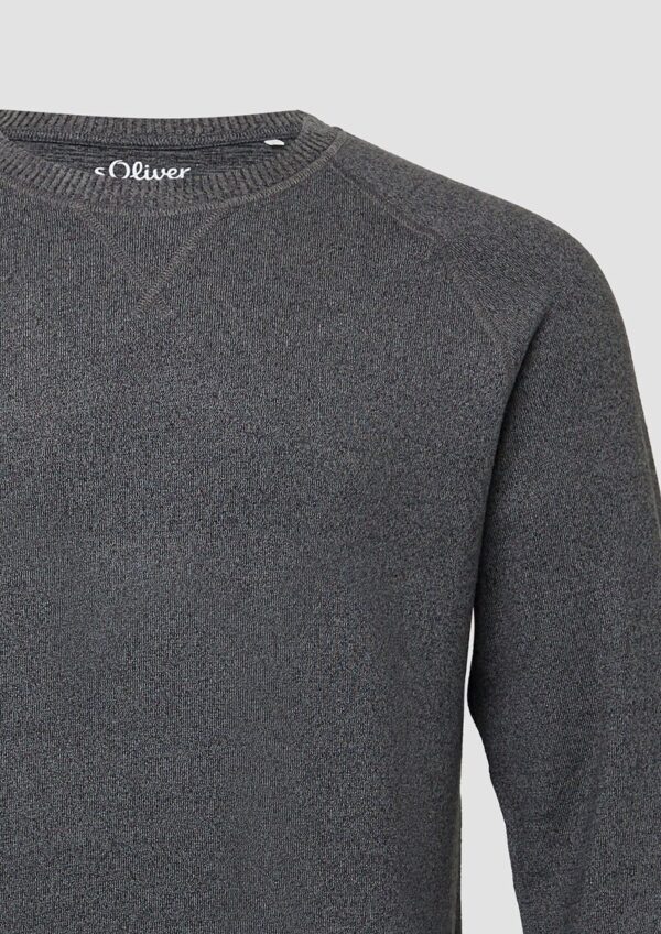 Softes Longsleeve in Melange-Optik