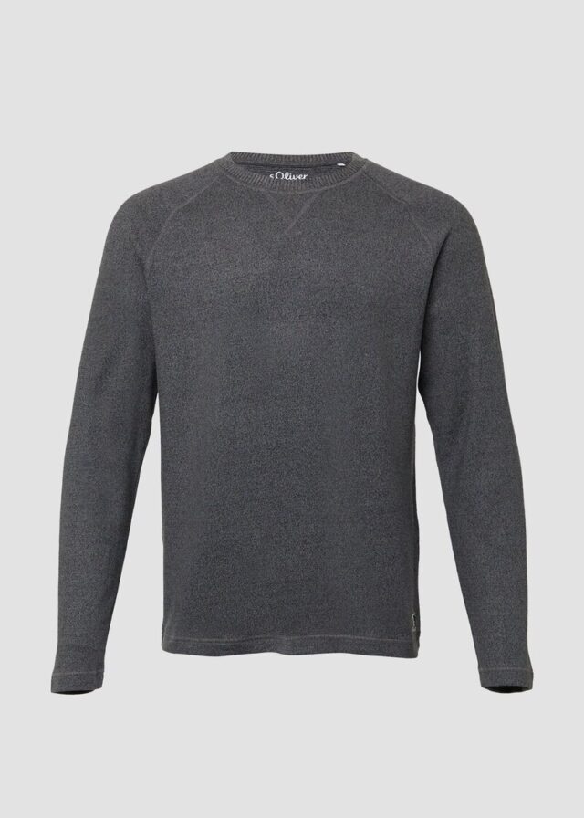 Softes Longsleeve in Melange-Optik
