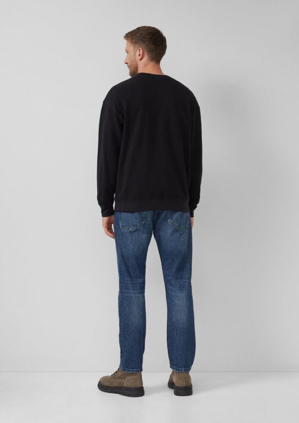 Strukturiertes Relaxed-Fit-Sweatshirt mit Label-Patch