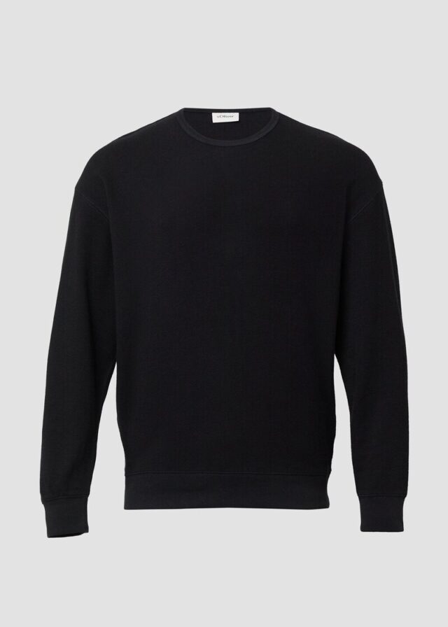 Strukturiertes Relaxed-Fit-Sweatshirt mit Label-Patch