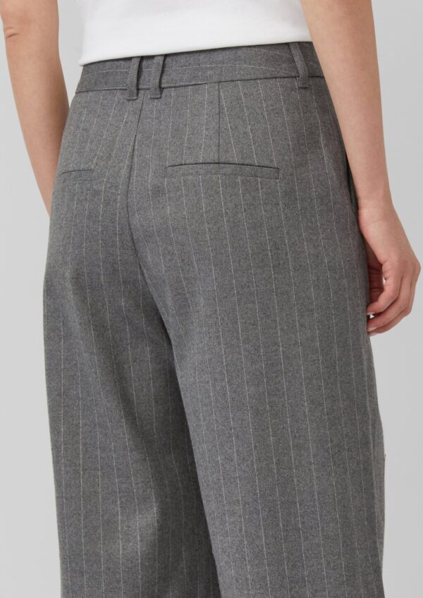 Wide-Leg-Hose mit Nadelstreifen und Eingrifftaschen