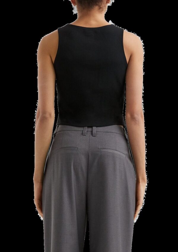 Schmal geschnittene Weste aus Interlockjersey