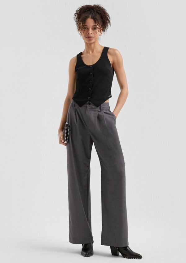 Schmal geschnittene Weste aus Interlockjersey