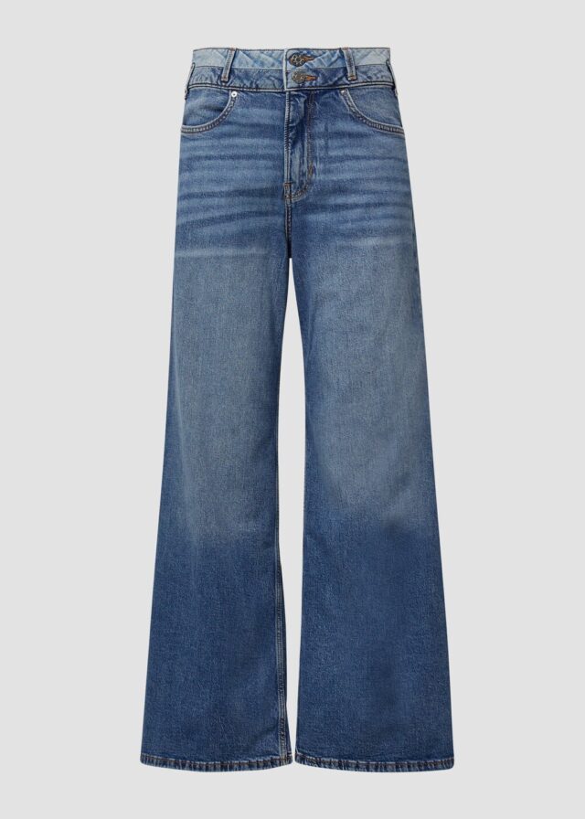Jeans Suri / Regular Fit / High Rise / Wide Leg / Doppelter Taillenbund