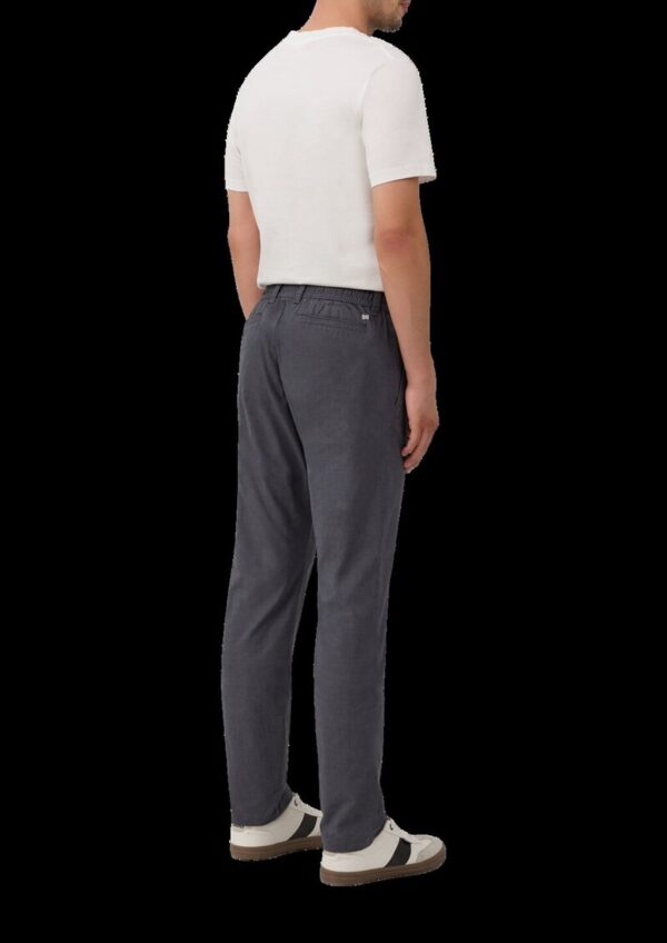 Phoenix: Gemusterte Chino aus Baumwollstretch mit Elastikbund