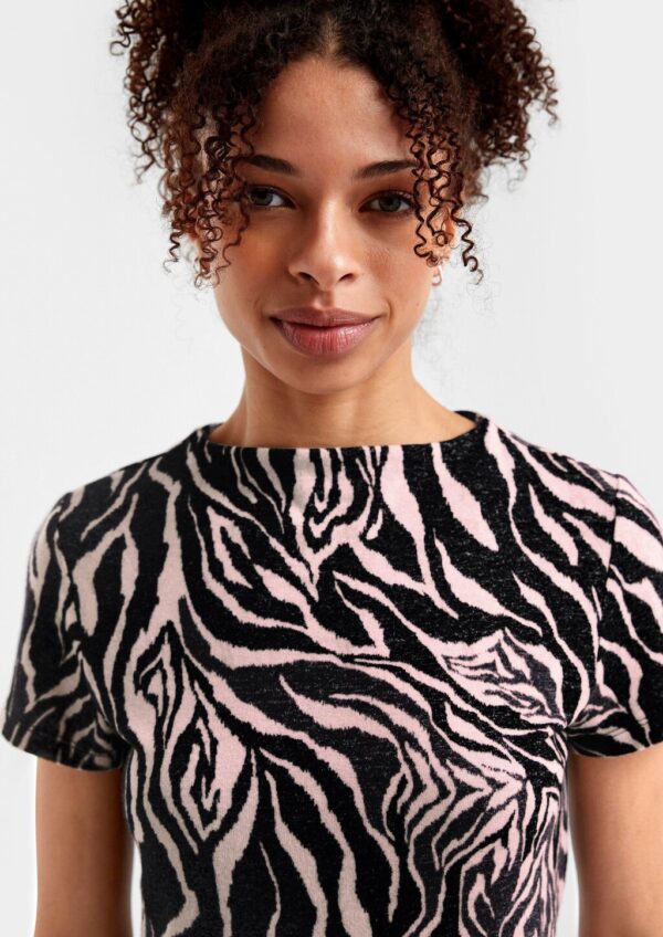 Weiches T-Shirt mit Animal-Print