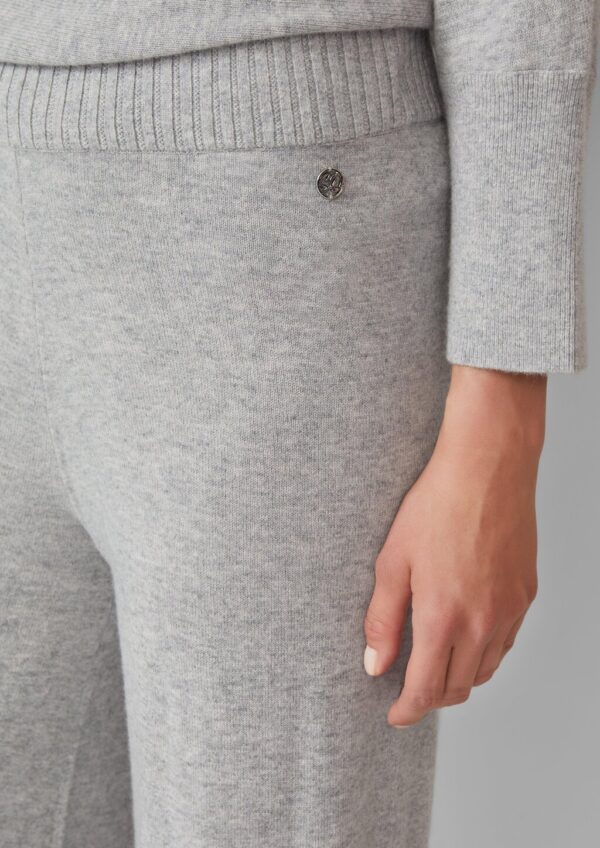 Hochwertige Strickhose aus Kaschmirmix mit Extra-Wide-Leg