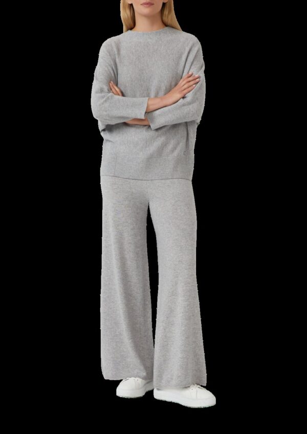 Hochwertige Strickhose aus Kaschmirmix mit Extra-Wide-Leg