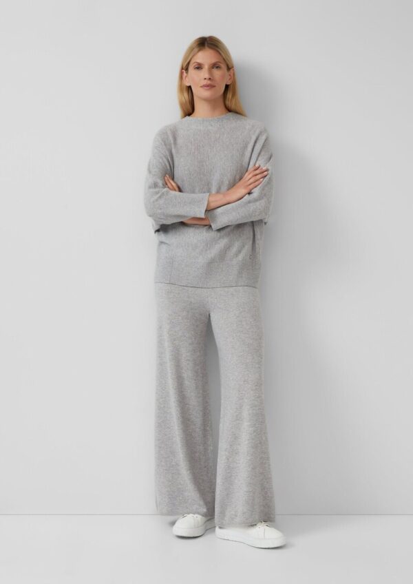Hochwertige Strickhose aus Kaschmirmix mit Extra-Wide-Leg