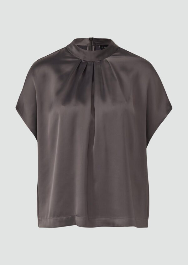 Fließende Satin-Bluse im Loose Fit