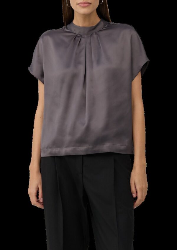 Fließende Satin-Bluse im Loose Fit