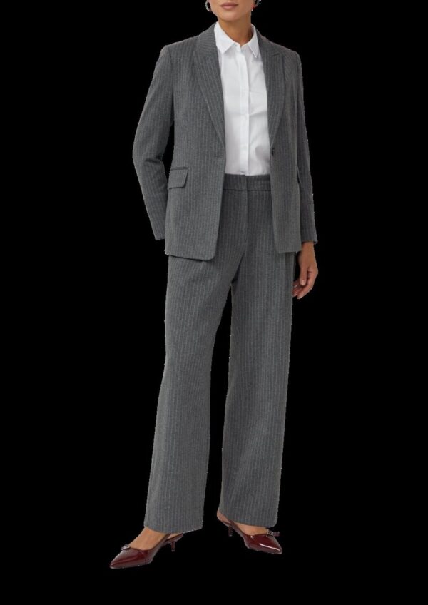 Popeline-Bluse mit Umschlag an den Manschetten