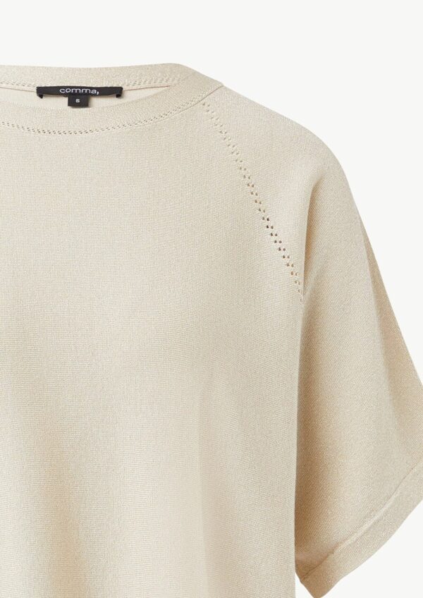 Strickpullover im Relaxed Fit mit kurzen Fledermausärmeln