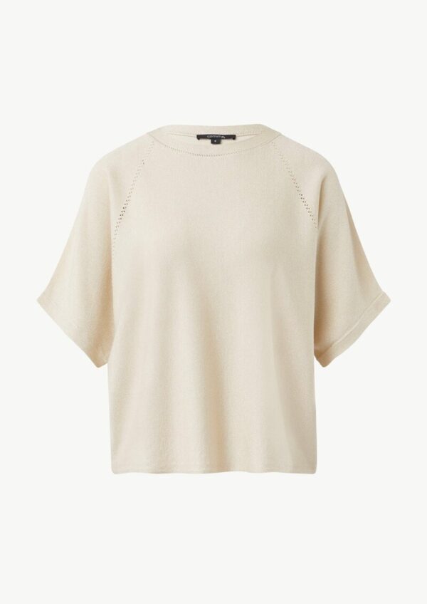 Strickpullover im Relaxed Fit mit kurzen Fledermausärmeln