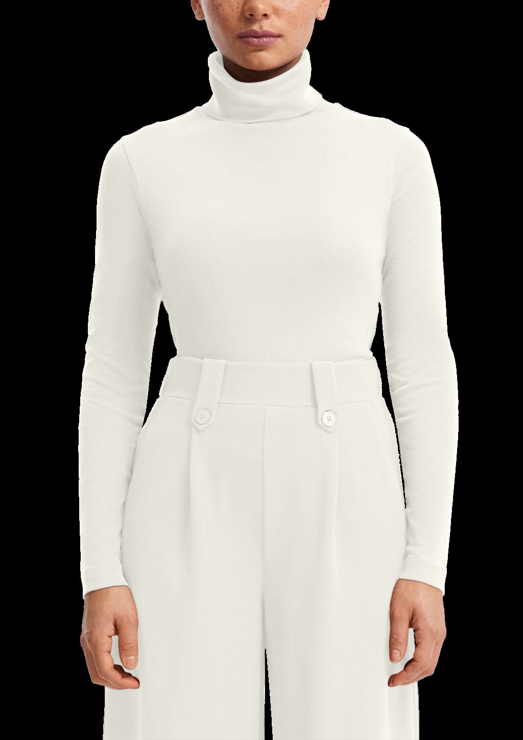 Langarmshirt mit Rollkragen