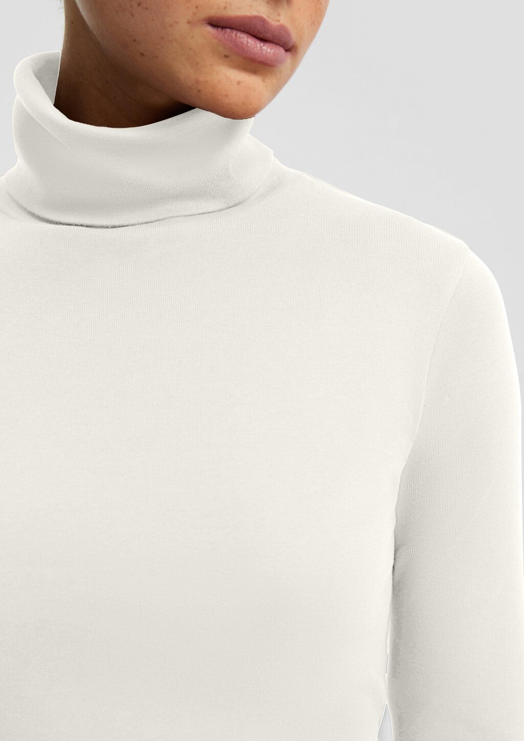 Langarmshirt mit Rollkragen